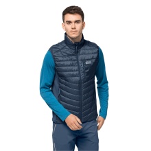 Jack Wolfskin Routeburn Padded Vest (windproof, water-repellent, lightweight, PFC-free) dark blue Men